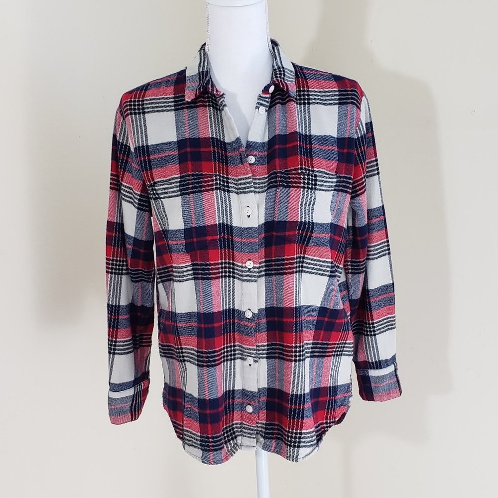 Madewell Flannel Classic Ex-boyfriend Shirt XXS